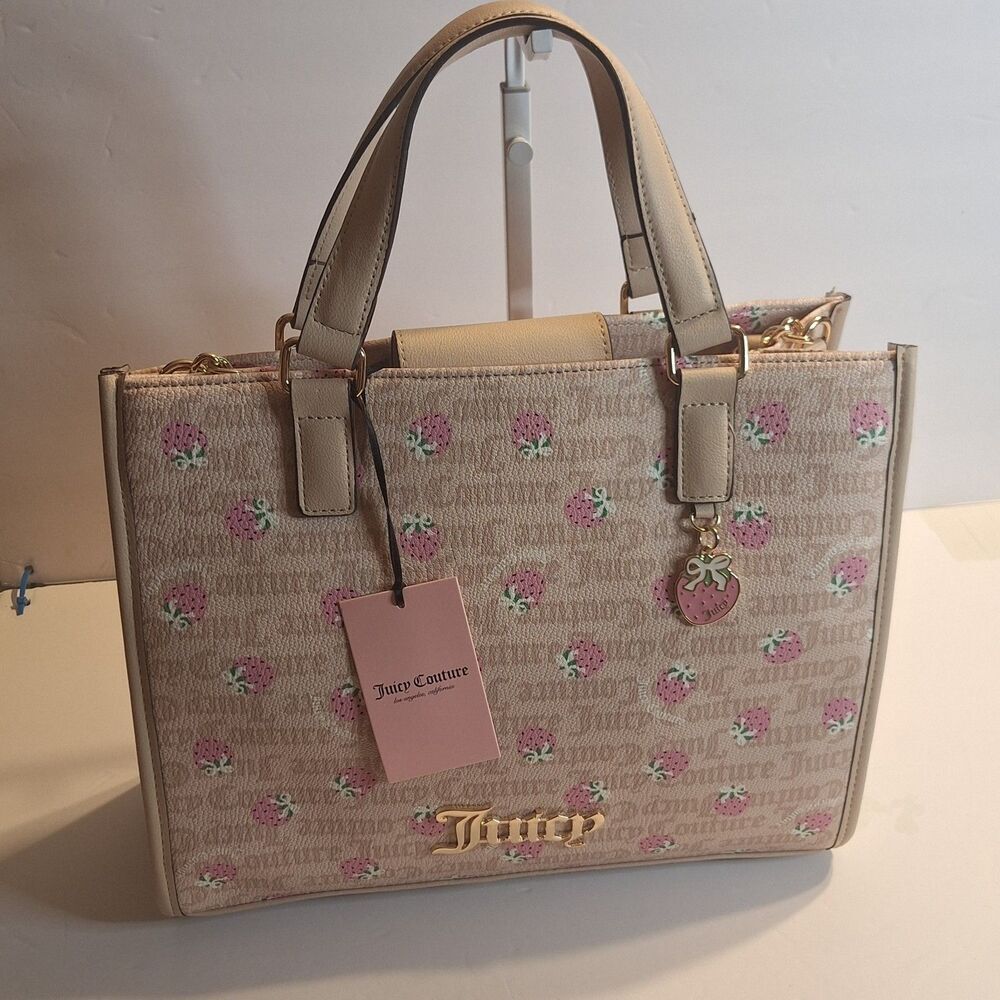 NWT Juicy Couture Berry Sweet Crossbody/Tote Handbag - Picture 3 of 9